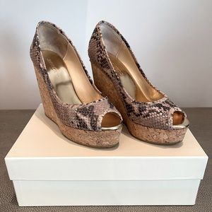 Jimmy Choo Snakeskin Wedges
